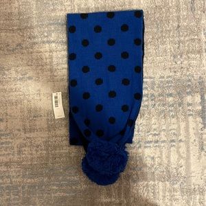 Royal Blue/Navy Blue Polka Dot Scarf